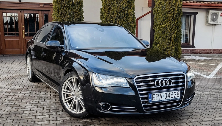 Audi A8 cena 110000 przebieg: 213000, rok produkcji 2013 z Woźniki małe 529